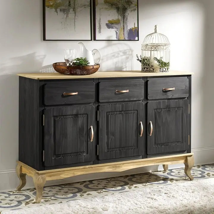 Wood Buffet Sideboard Green
