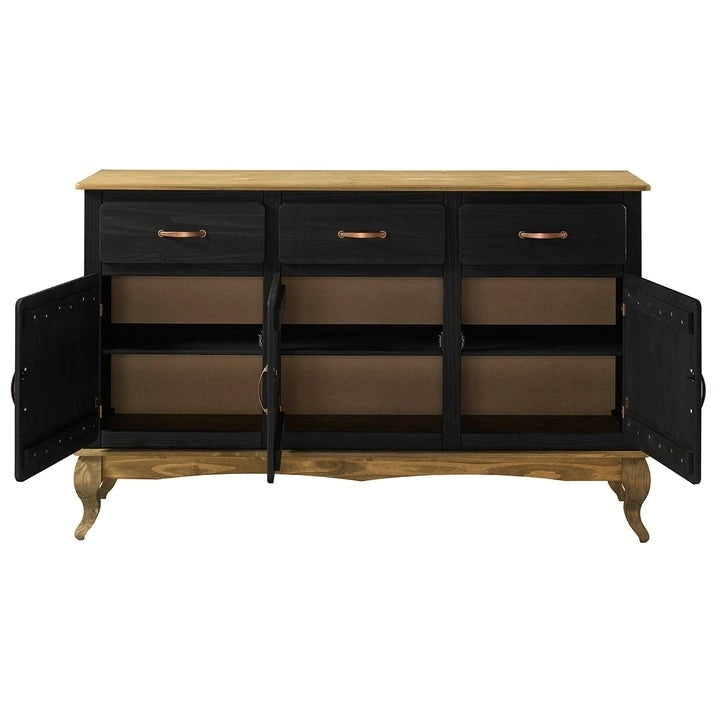 Wood Buffet Sideboard Green