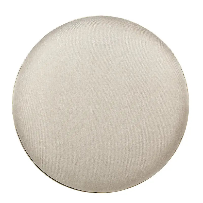 Fabric Upholstered Round Ottoman