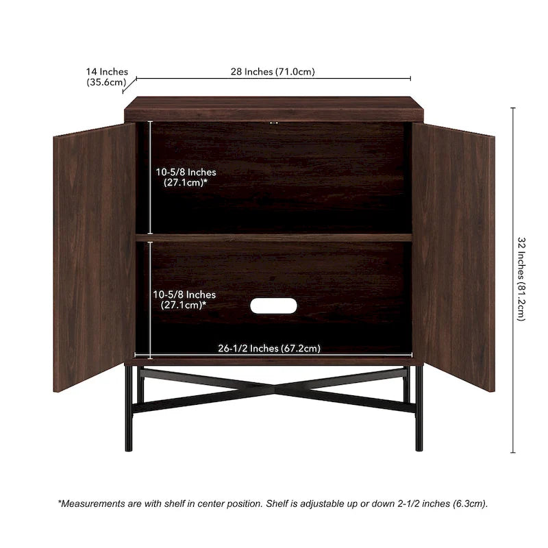 28 Wide Rectangular Accent Cabinet - 28 Wide