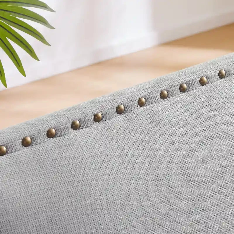 Modern Nailhead Accent Chair Arm Chairs Set of 2
