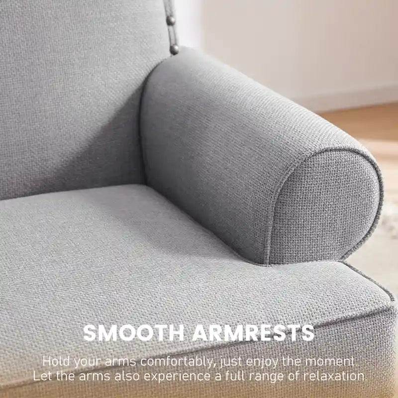Modern Nailhead Accent Chair Arm Chairs Set of 2