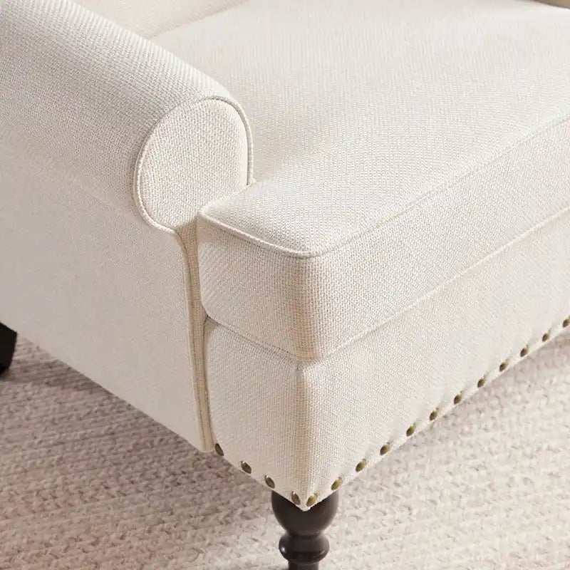 Modern Nailhead Accent Chair Arm Chairs Set of 2