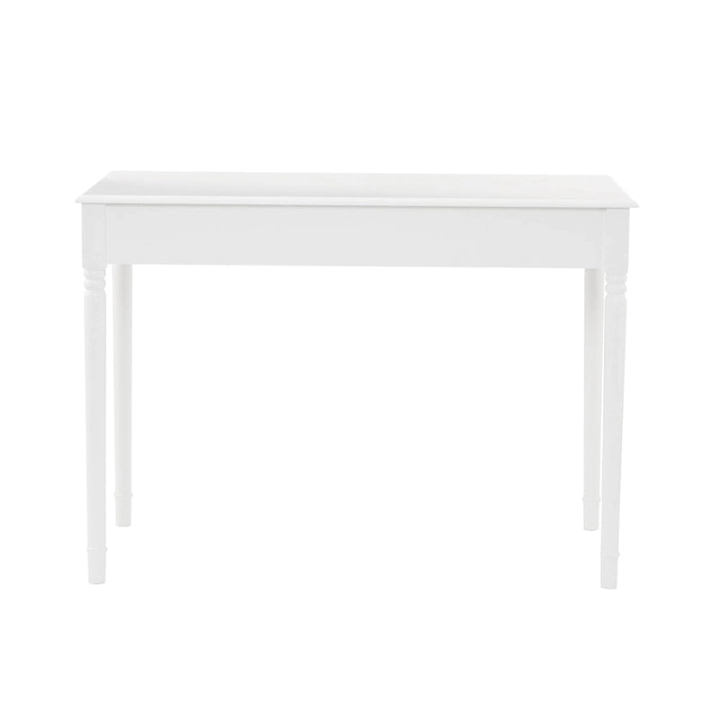 2-drawer White Writing Desk