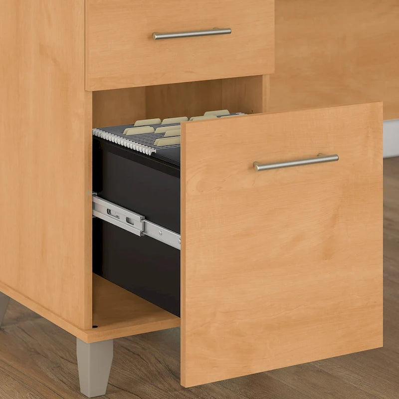72W 3 Position Sit to Stand L Shaped Desk