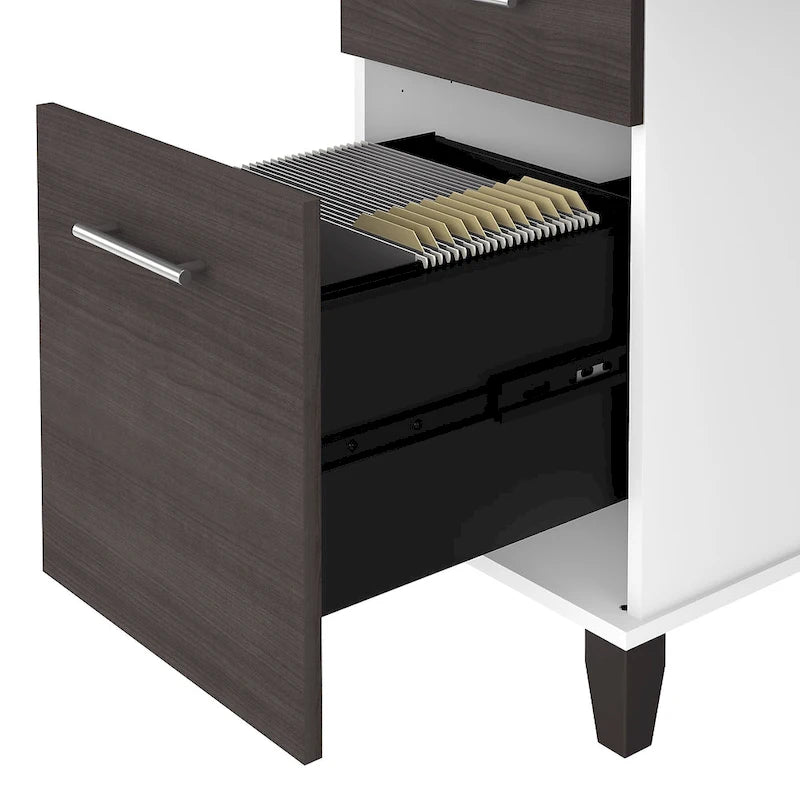 72W 3 Position Sit to Stand L Shaped Desk