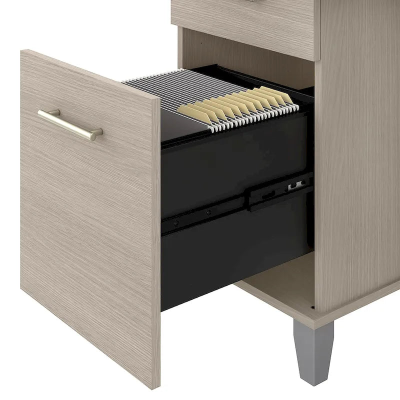 72W 3 Position Sit to Stand L Shaped Desk
