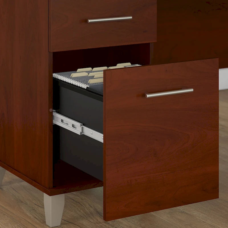 72W 3 Position Sit to Stand L Shaped Desk