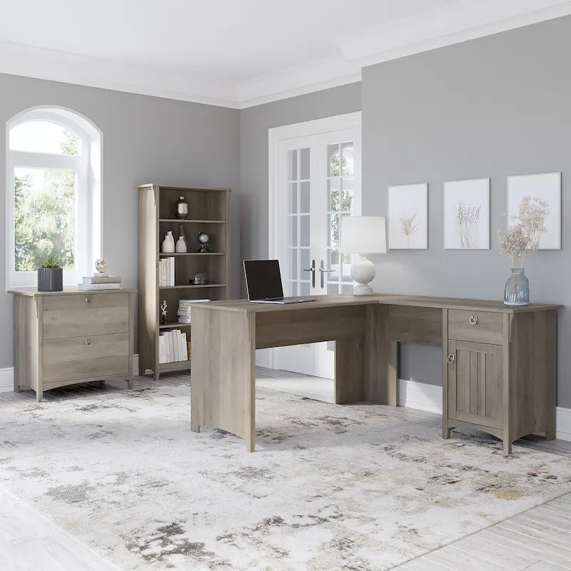 3-piece Desk, Cabinet, and Bookcase Set