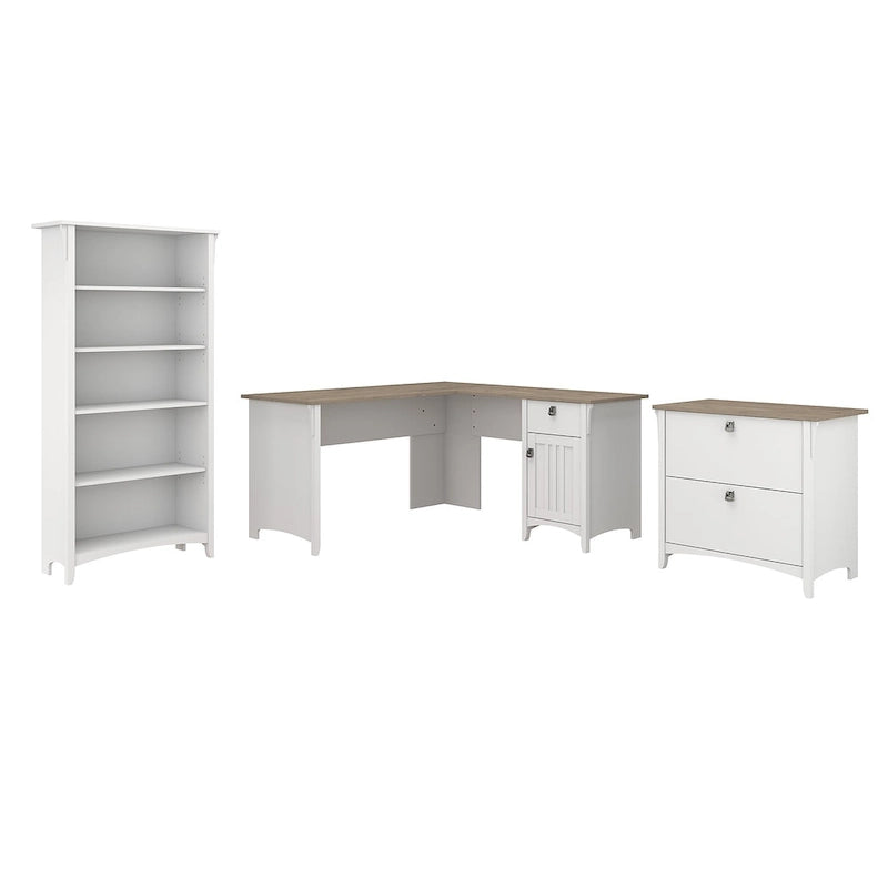 3-piece Desk, Cabinet, and Bookcase Set