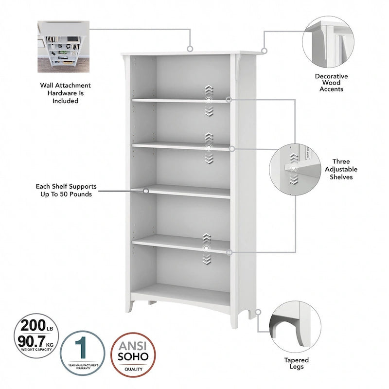 3-piece Desk, Cabinet, and Bookcase Set