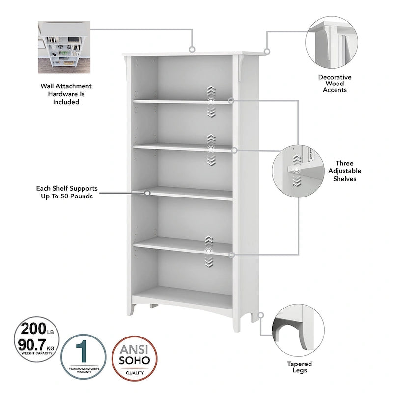 3-piece Desk, Cabinet, and Bookcase Set