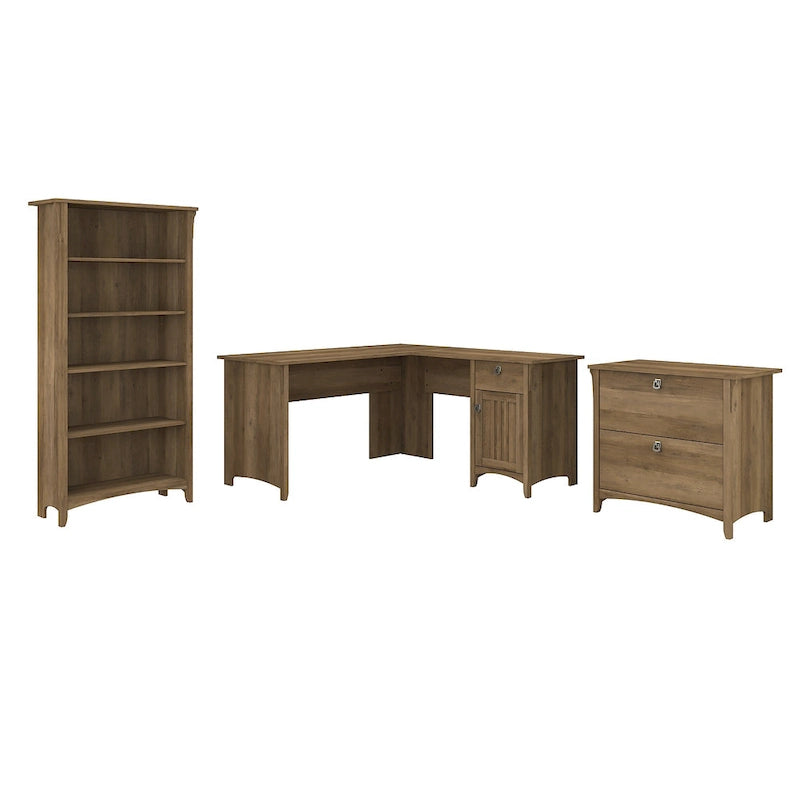 3-piece Desk, Cabinet, and Bookcase Set