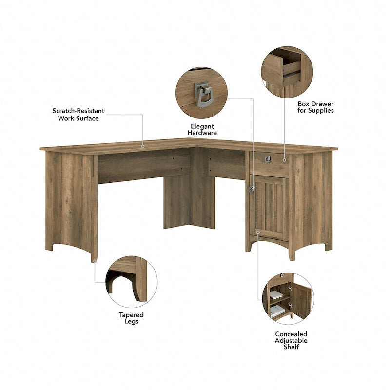 3-piece Desk, Cabinet, and Bookcase Set
