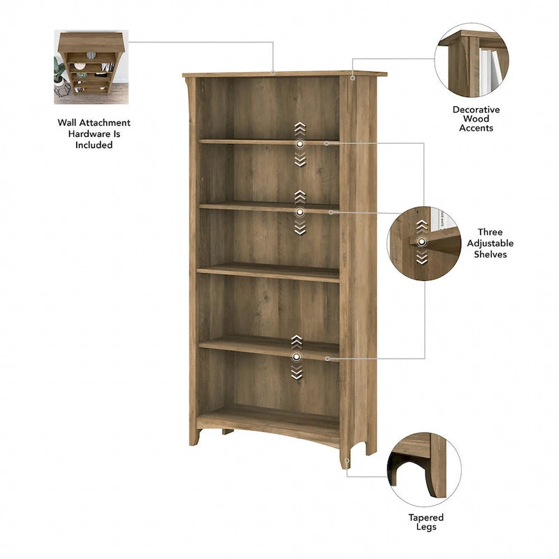 3-piece Desk, Cabinet, and Bookcase Set