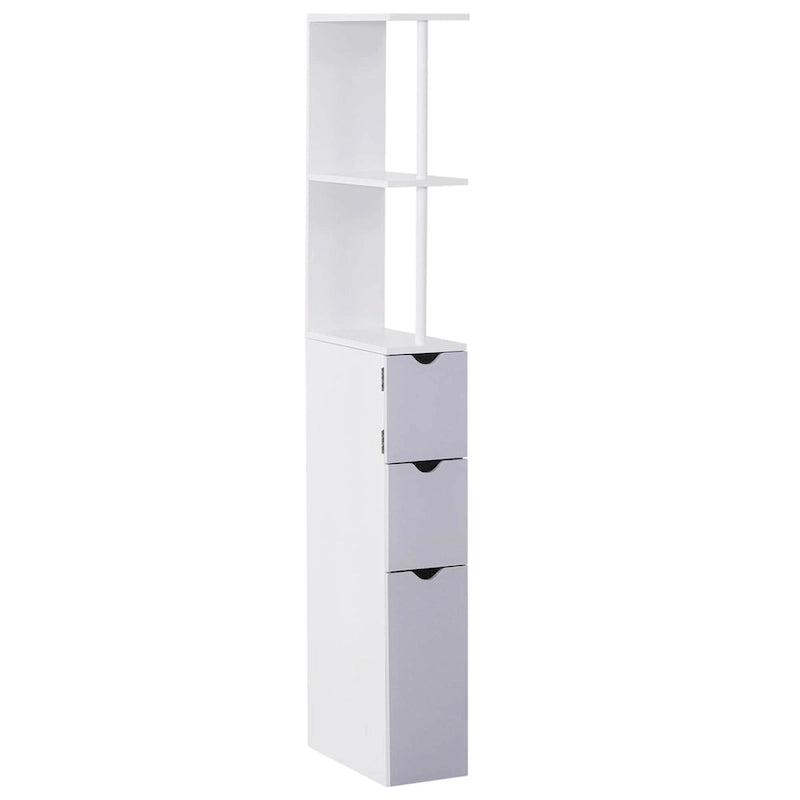 Bathroom Tower Storage Cabinet - 6 W x 13 D x 55.25 H