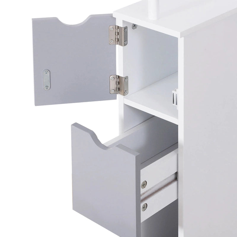 Bathroom Tower Storage Cabinet - 6 W x 13 D x 55.25 H