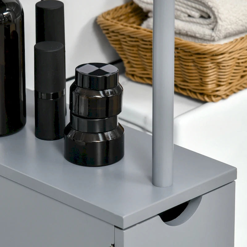 Bathroom Tower Storage Cabinet - 6 W x 13 D x 55.25 H