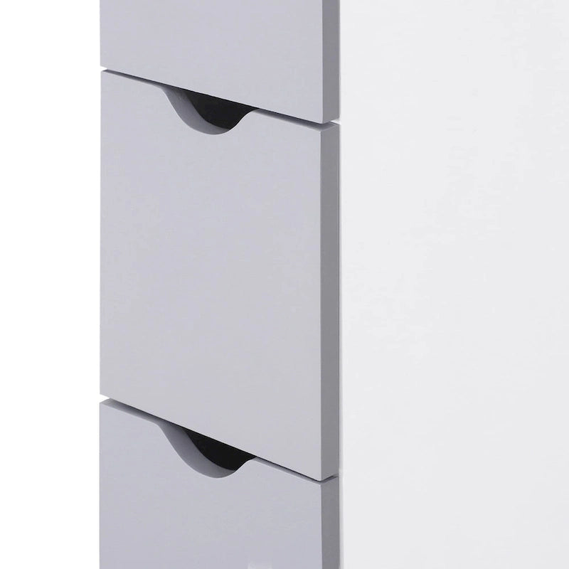 Bathroom Tower Storage Cabinet - 6 W x 13 D x 55.25 H