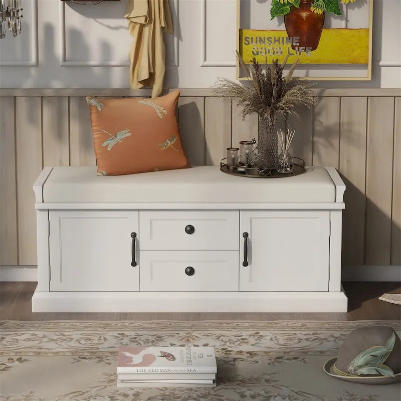Storage Bench with Removable Cushion