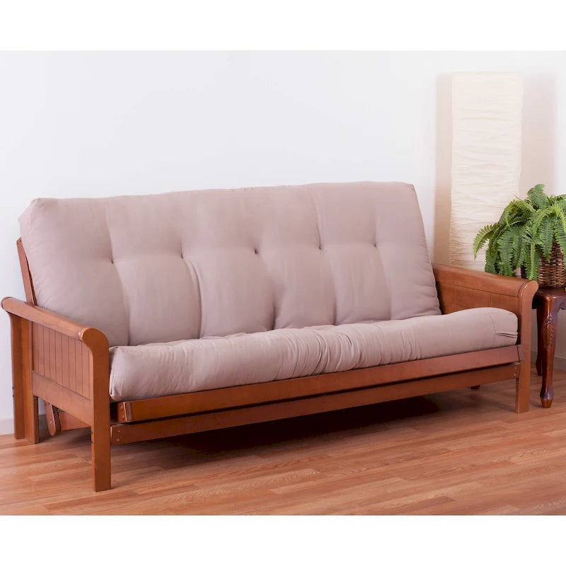 7-inch Thick Twill Futon Mattress (Twin, Full, or Queen)