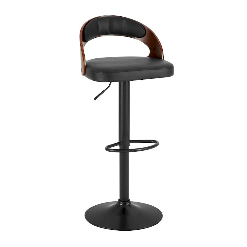 Bar Stools Set of 2, Modern Adjustable Swivel Kitchen Bar Chair with Footrest