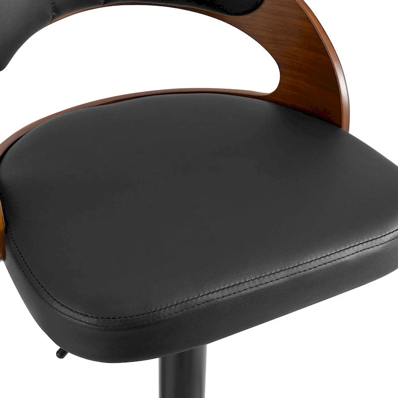 Bar Stools Set of 2, Modern Adjustable Swivel Kitchen Bar Chair with Footrest