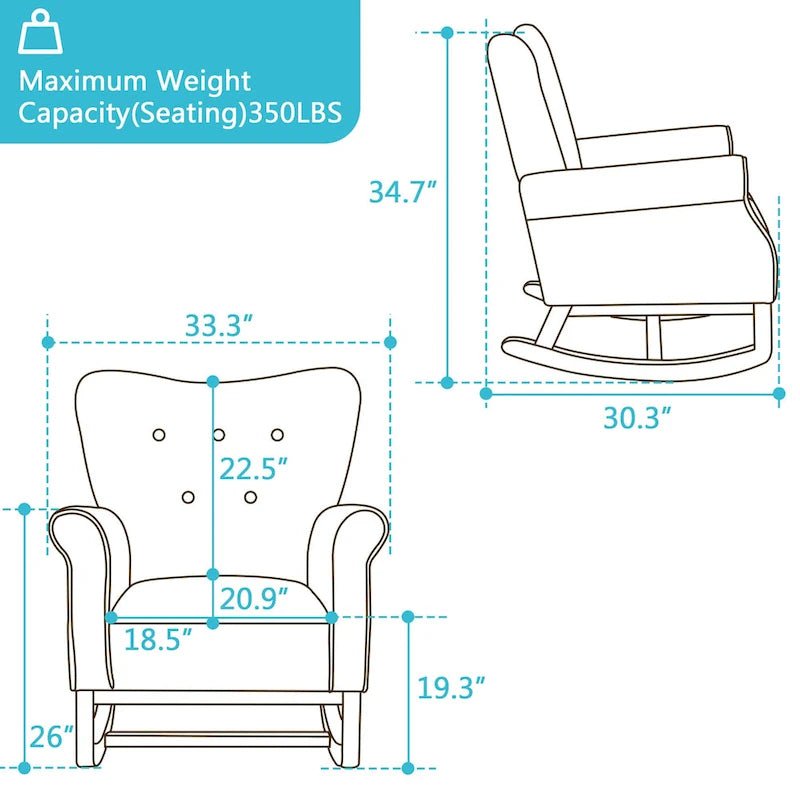 Shakeable high back living room single sofa chair