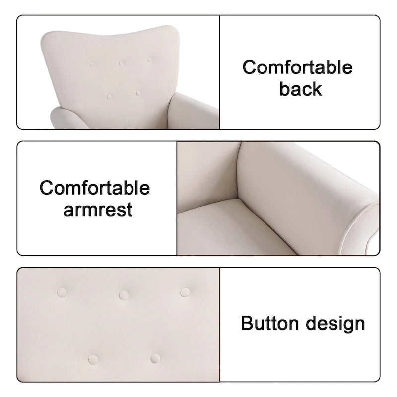 Shakeable high back living room single sofa chair