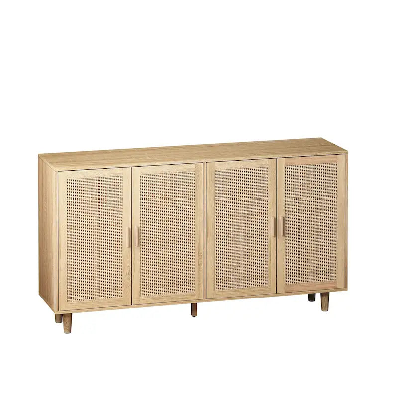 62.20Elegant and Functional 4-Door Rattan Sideboard/Buffet