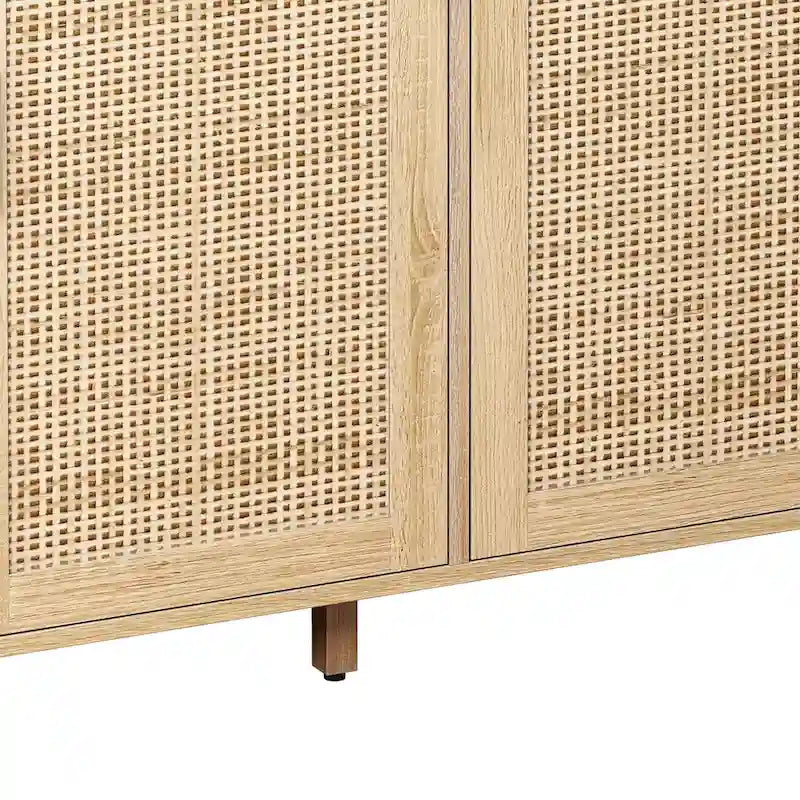 62.20Elegant and Functional 4-Door Rattan Sideboard/Buffet