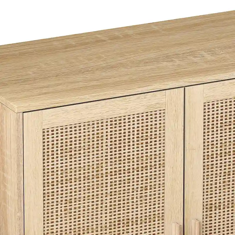 62.20Elegant and Functional 4-Door Rattan Sideboard/Buffet