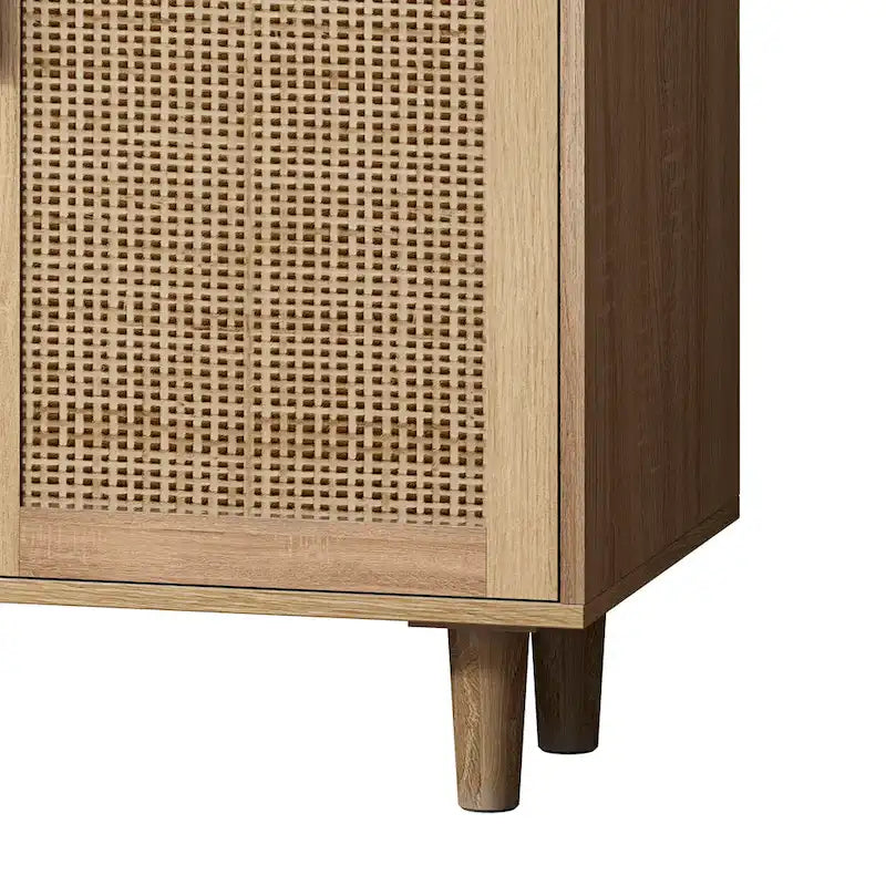 62.20Elegant and Functional 4-Door Rattan Sideboard/Buffet
