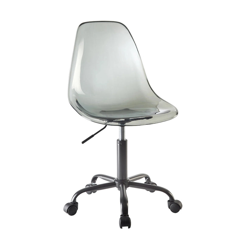 Urban Lifestyle Armless Acrylic Rolling Adjustable Office Chair