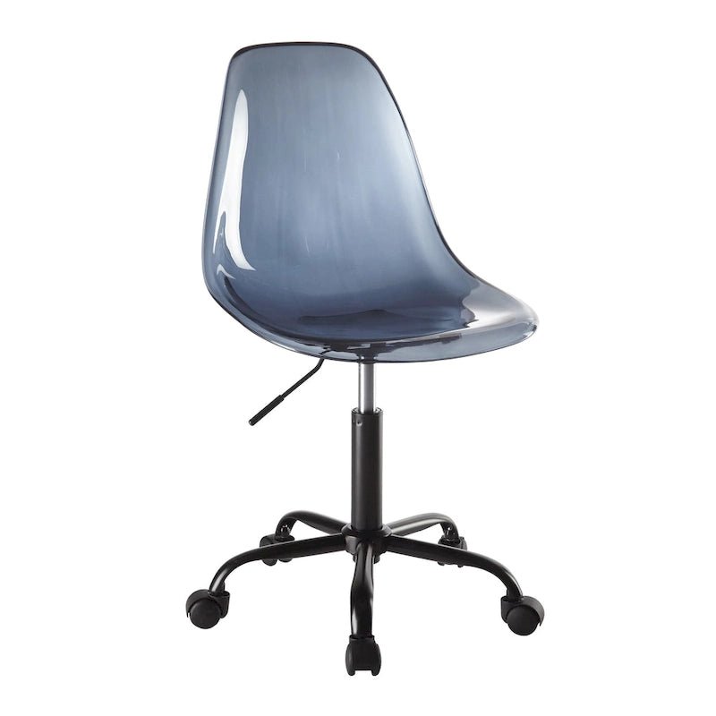 Urban Lifestyle Armless Acrylic Rolling Adjustable Office Chair