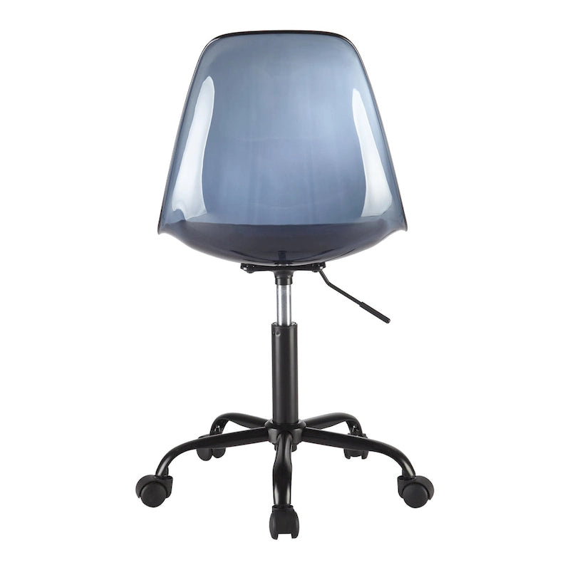 Urban Lifestyle Armless Acrylic Rolling Adjustable Office Chair